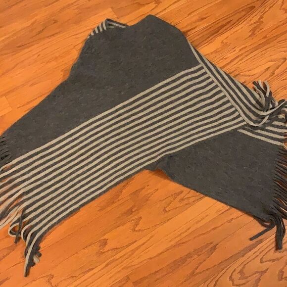 OSFA sweater kimono/poncho gray & white - Picture 2 of 8